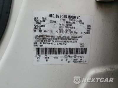 Zdjęcie 13 z 15 samochodu: 2007 LINCOLN MKX VIN:2LMDU88C07BJ30372 - miniatura