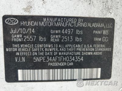 Zdjęcie 13 z 13 samochodu: 2015 HYUNDAI SONATA SPORT VIN:5NPE34AF1FH034354 - miniatura