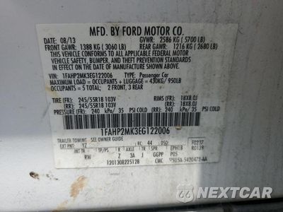 Zdjęcie 13 z 13 samochodu: 2014 FORD TAURUS POLICE INTERCEPTOR VIN:1FAHP2MK3EG122006 - miniatura
