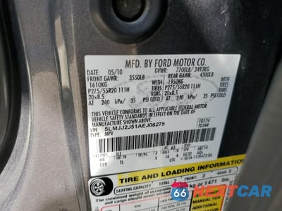 Zdjęcie 13 z 15 samochodu: 2010 LINCOLN NAVIGATOR VIN:5LMJJ2J51AEJ08275 - miniatura