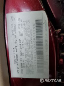 Zdjęcie 13 z 13 samochodu: 2003 MITSUBISHI GALANT ES VIN:4A3AA46G91E087556 - miniatura