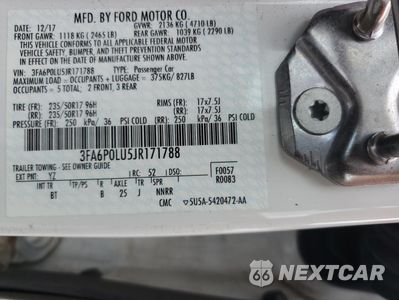 Zdjęcie 12 z 12 samochodu: 2018 FORD FUSION SE HYBRID VIN:3FA6P0LU5JR171788 - miniatura