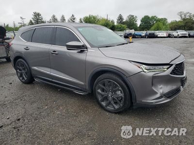 Czwarte zdjęcie samochodu z boku: 2022 ACURA MDX TECHNOLOGY VIN:5J8YE1H46NL017670 - miniatura