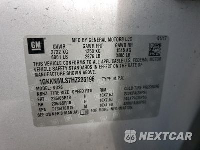 Zdjęcie 13 z 13 samochodu: 2017 GMC ACADIA SLT-1 VIN:1GKKNMLS7HZ235196 - miniatura