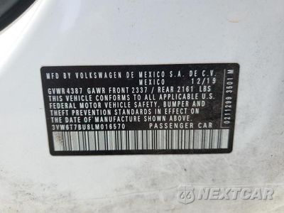 Zdjęcie 12 z 12 samochodu: 2020 VOLKSWAGEN JETTA GLI VIN:3VW6T7BU8LM016570 - miniatura
