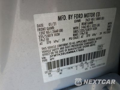 Zdjęcie 13 z 15 samochodu: 2021 FORD MUSTANG MACH-E PREMIUM VIN:3FMTK3SU5MMA17660 - miniatura