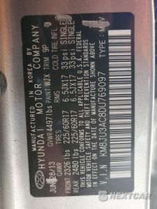 Zdjęcie 12 z 12 samochodu: 2013 HYUNDAI TUCSON GLS VIN:KM8JU3AC8DU769097 - miniatura