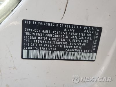 Zdjęcie 13 z 13 samochodu: 2015 VOLKSWAGEN JETTA SE VIN:3VWD17AJ9FM212560 - miniatura