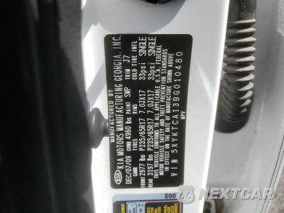 Zdjęcie 13 z 13 samochodu: 2011 KIA SORENTO BASE VIN:5XYKTCA13BG010480 - miniatura