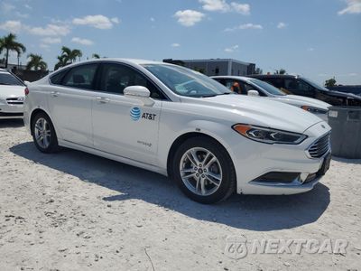 Czwarte zdjęcie samochodu z boku: 2018 FORD FUSION SE HYBRID VIN:3FA6P0LU3JR172003 - miniatura