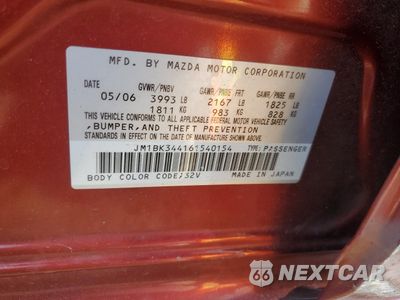 Zdjęcie 12 z 12 samochodu: 2006 MAZDA 3 HATCHBACK VIN:JM1BK344161540154 - miniatura