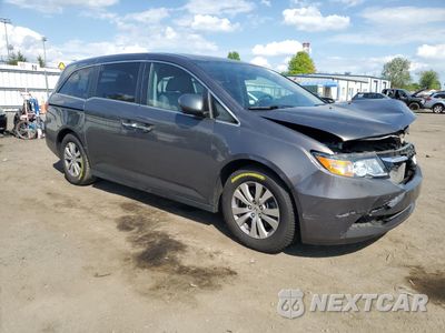 Czwarte zdjęcie samochodu z boku: 2017 HONDA ODYSSEY EXL VIN:5FNRL5H66HB002837 - miniatura