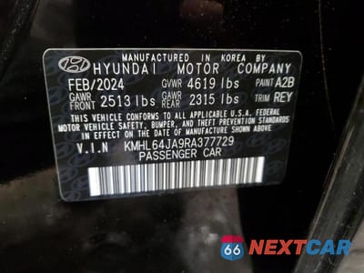 Zdjęcie 12 z 12 samochodu: 2024 HYUNDAI SONATA SEL VIN:KMHL64JA9RA377729 - miniatura