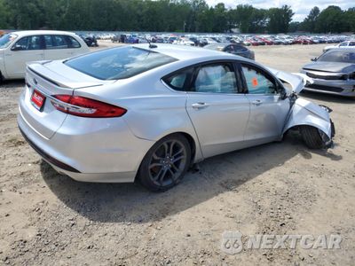 Trzecie zdjęcie samochodu z tyłu: 2018 FORD FUSION S VIN:3FA6P0G76JR165017 - miniatura