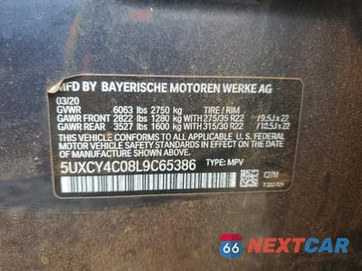Zdjęcie 13 z 13 samochodu: 2020 BMW X6 SDRIVE 40I VIN:5UXCY4C08L9C65386 - miniatura