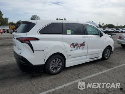 Trzecie zdjęcie samochodu z tyłu: 2022 TOYOTA SIENNA LE VIN:5TDKSKFC5NS071067 - miniatura