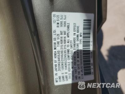 Zdjęcie 13 z 15 samochodu: 2006 HONDA CR-V EX VIN:JHLRD788X6C023052 - miniatura
