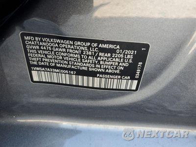 Zdjęcie 12 z 14 samochodu: 2021 VOLKSWAGEN PASSAT SE VIN:1VWSA7A33MC005167 - miniatura