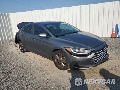 Czwarte zdjęcie samochodu z boku: 2018 HYUNDAI ELANTRA SEL VIN:KMHD84LF6JU616101 - miniatura