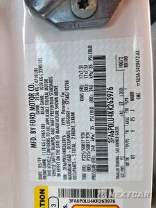 Zdjęcie 12 z 13 samochodu: 2019 FORD FUSION SE VIN:3FA6P0LU4KR263976 - miniatura