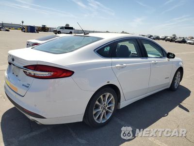Trzecie zdjęcie samochodu z tyłu: 2017 FORD FUSION SE HYBRID VIN:3FA6P0LU4HR410080 - miniatura