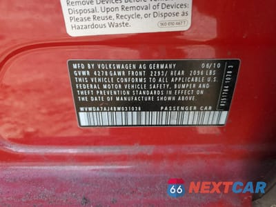 Zdjęcie 12 z 12 samochodu: 2011 VOLKSWAGEN GOLF VIN:WVWDA7AJ4BW031038 - miniatura