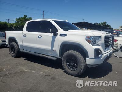 Czwarte zdjęcie samochodu z boku: 2020 GMC SIERRA K1500 AT4 VIN:3GTU9EET4LG417659 - miniatura
