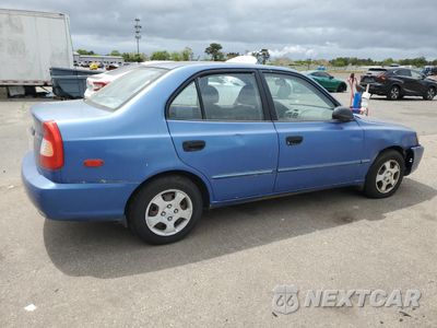 Trzecie zdjęcie samochodu z tyłu: 2002 HYUNDAI ACCENT GL VIN:KMHCG45C92U291351 - miniatura