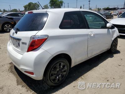 Trzecie zdjęcie samochodu z tyłu: 2014 TOYOTA YARIS VIN:VNKJTUD36EA010340 - miniatura