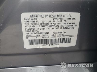 Zdjęcie 13 z 15 samochodu: 2008 INFINITI G35 VIN:JNKBV61E48M224947 - miniatura
