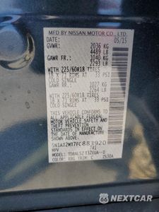 Zdjęcie 13 z 15 samochodu: 2015 NISSAN ROGUE S VIN:5N1AT2MT7FC883920 - miniatura