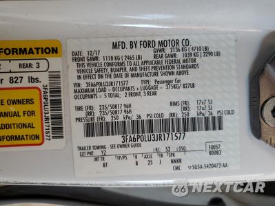 Zdjęcie 12 z 12 samochodu: 2018 FORD FUSION SE HYBRID VIN:3FA6P0LU3JR171577 - miniatura