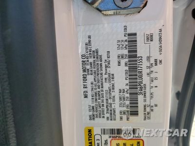 Zdjęcie 12 z 12 samochodu: 2018 FORD FUSION SE HYBRID VIN:3FA6P0LU0JR171553 - miniatura