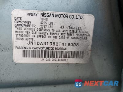 Zdjęcie 12 z 14 samochodu: 2002 NISSAN MAXIMA GLE VIN:JN1DA31D82T419008 - miniatura