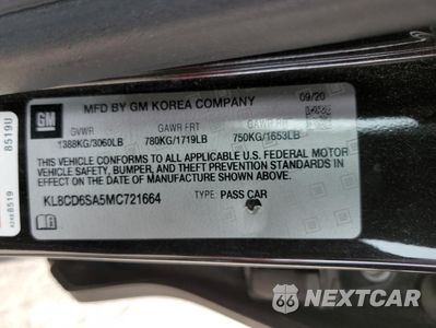 Zdjęcie 13 z 14 samochodu: 2021 CHEVROLET SPARK 1LT VIN:KL8CD6SA5MC721664 - miniatura