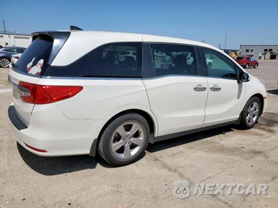 Trzecie zdjęcie samochodu z tyłu: 2019 HONDA ODYSSEY EX VIN:5FNRL6H59KB111264 - miniatura