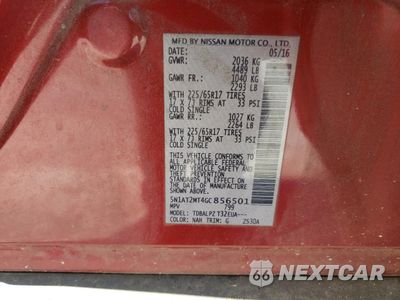Zdjęcie 13 z 13 samochodu: 2016 NISSAN ROGUE S VIN:5N1AT2MT4GC856501 - miniatura