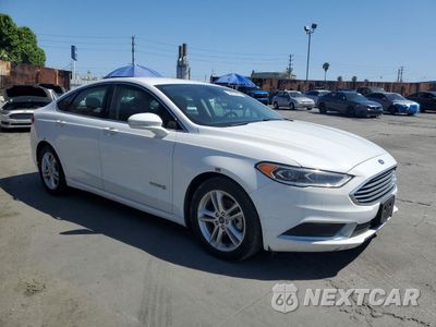 Czwarte zdjęcie samochodu z boku: 2018 FORD FUSION SE HYBRID VIN:3FA6P0LU4JR172141 - miniatura