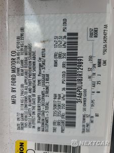 Zdjęcie 12 z 12 samochodu: 2018 FORD FUSION SE HYBRID VIN:3FA6P0LU8JR129891 - miniatura