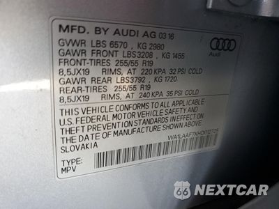 Zdjęcie 14 z 17 samochodu: 2017 AUDI Q7 PREMIUM PLUS VIN:WA1LAAF7XHD012725 - miniatura