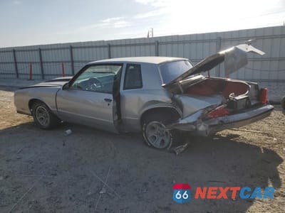 Drugie zdjęcie samochodu z przodu: 1986 CHEVROLET MONTE CARLO VIN:1G1GZ37G3GR169310 - miniatura