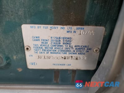 Zdjęcie 14 z 14 samochodu: 2000 SUBARU FORESTER S VIN:JF1SF6556YH721683 - miniatura