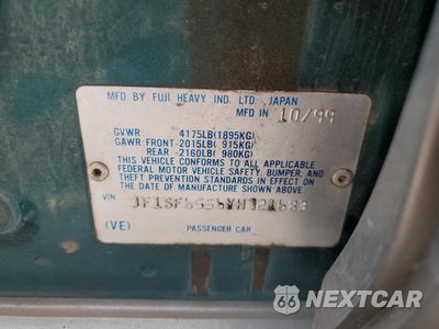 Zdjęcie 14 z 14 samochodu: 2000 SUBARU FORESTER S VIN:JF1SF6556YH721683 - miniatura