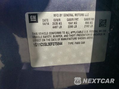 Zdjęcie 13 z 15 samochodu: 2014 CHEVROLET MALIBU 1LT VIN:1G11C5SL3EF275844 - miniatura