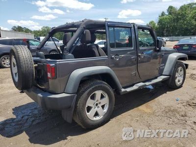 Trzecie zdjęcie samochodu z tyłu: 2018 JEEP WRANGLER UNLIMITED SPORT VIN:1C4BJWKG9JL853287 - miniatura