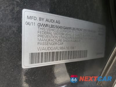 Zdjęcie 12 z 12 samochodu: 2011 AUDI S4 PREMIUM PLUS VIN:WAUDGAFL9BA161087 - miniatura