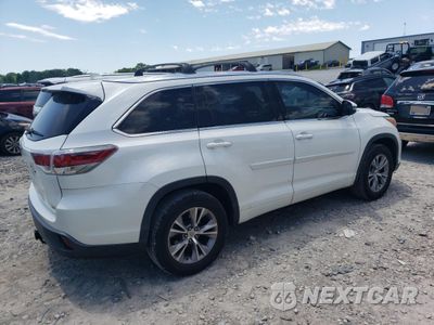 Trzecie zdjęcie samochodu z tyłu: 2015 TOYOTA HIGHLANDER XLE VIN:5TDKKRFH2FS081917 - miniatura