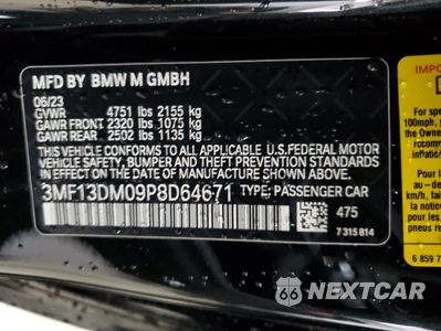 Zdjęcie 13 z 14 samochodu: 2023 BMW M2 VIN:3MF13DM09P8D64671 - miniatura