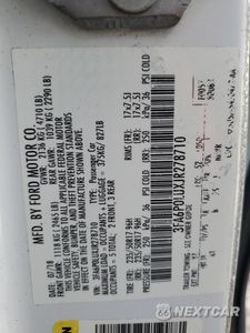 Zdjęcie 12 z 12 samochodu: 2018 FORD FUSION SE HYBRID VIN:3FA6P0LUXJR278710 - miniatura