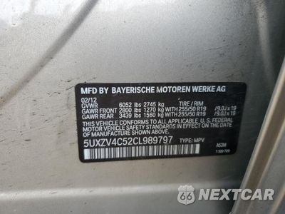 Zdjęcie 12 z 12 samochodu: 2012 BMW X5 XDRIVE35I VIN:5UXZV4C52CL989797 - miniatura